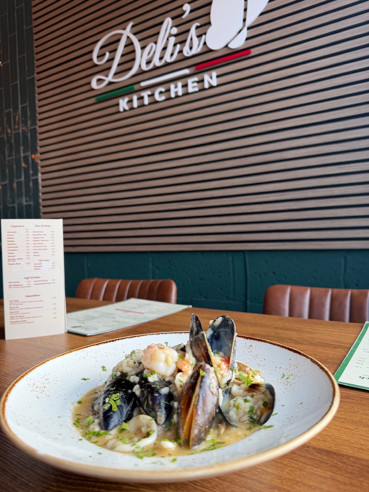 Seafood dish at Deli's Kitchen