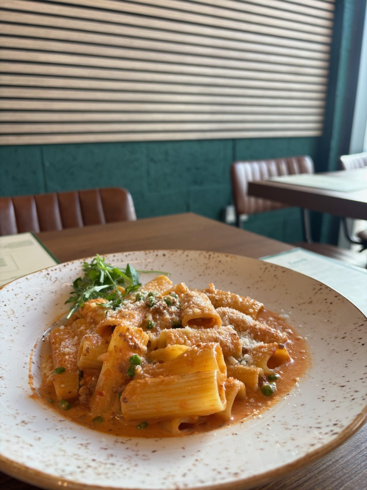 Rigatoni pasta at Deli's Kitchen