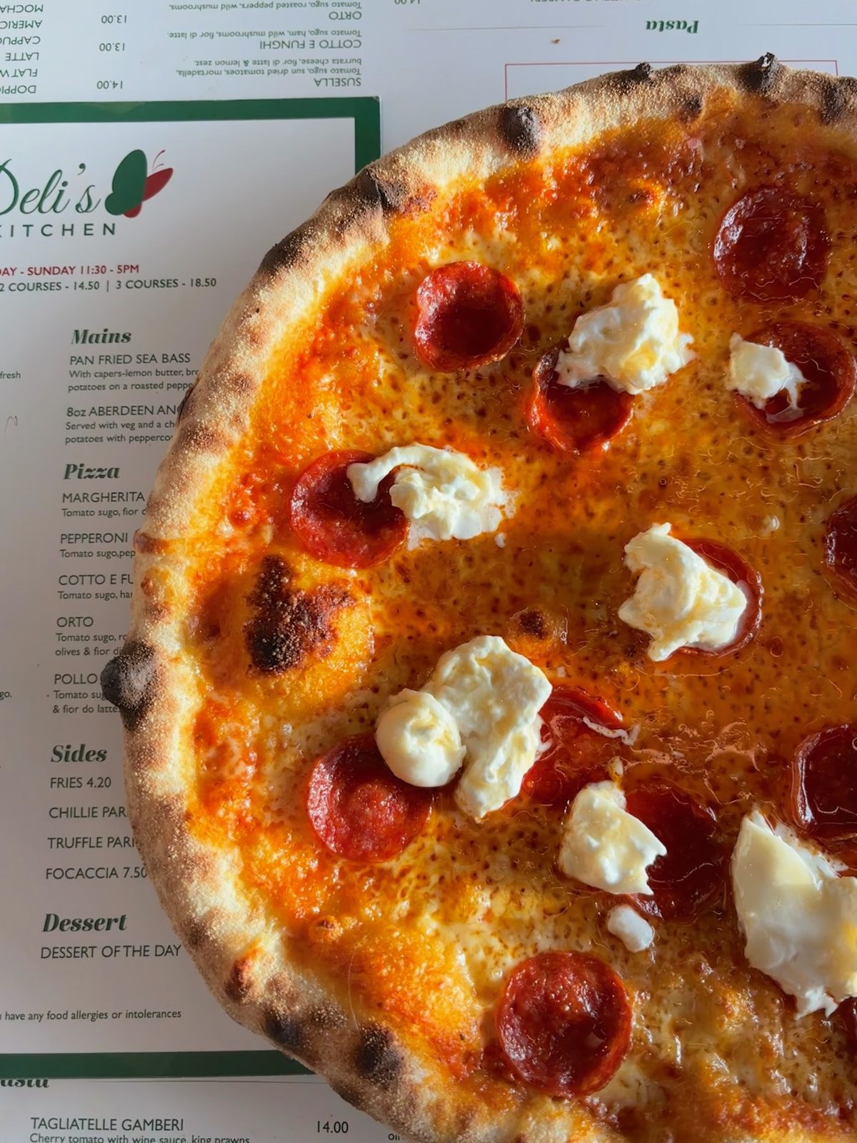 Pizza at Deli's Kitchen